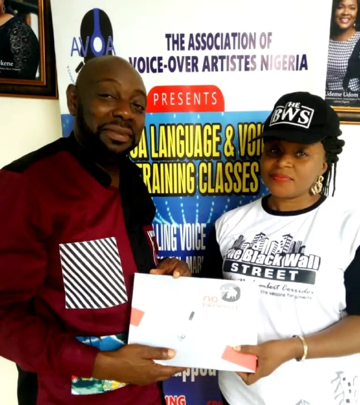 Segun Arinze thanks Black Wall Street for empowering Voice-Over Artistes in Nigeria